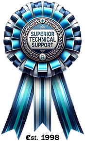 Badge of superior tech support