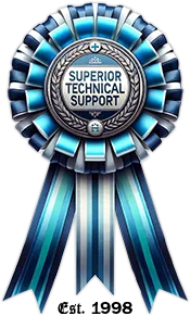 Badge of superior tech support