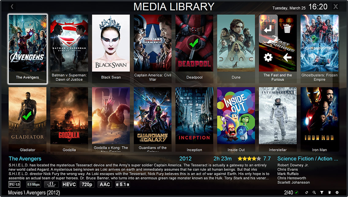 Media Library Thumbnail View