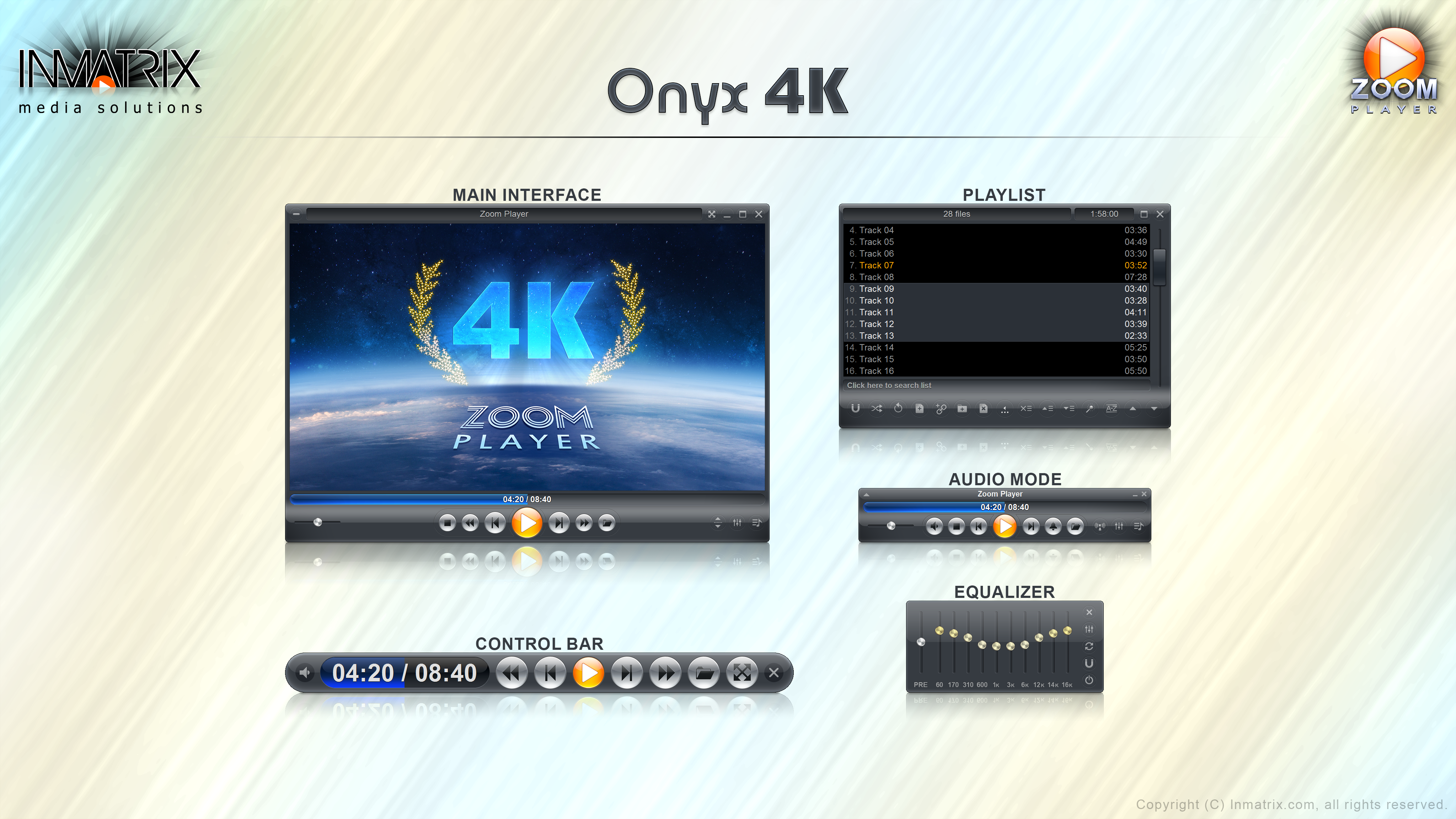 Zoom Player - Alba 4K skin  compressed file