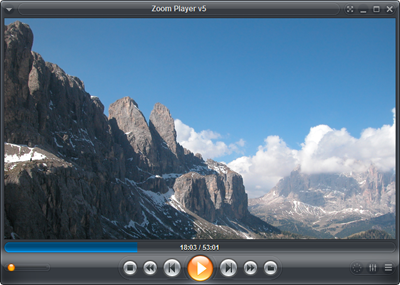 Capture d'écran de Zoom Player WMV Professional