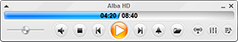 AlbaHD Audio Mode Screenshot