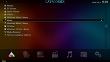 Media Library Categories Fullscreen Navigation Screenshot