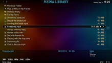 Media Library List Fullscreen Navigation Screenshot