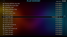 Play History Fullscreen Navigation Screenshot