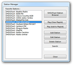 Station Manager Screenshot