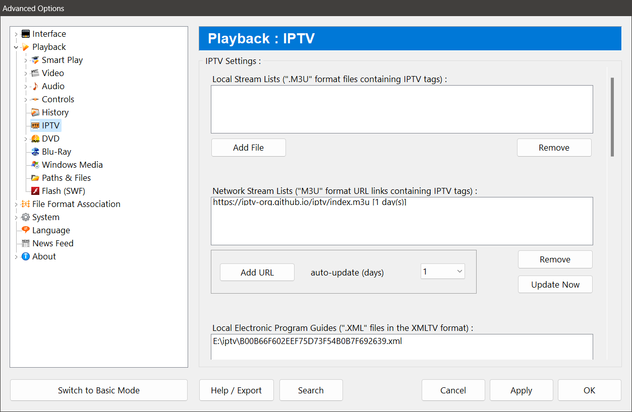 Perfect Player - IPTV/Media player, channels manager and playlist