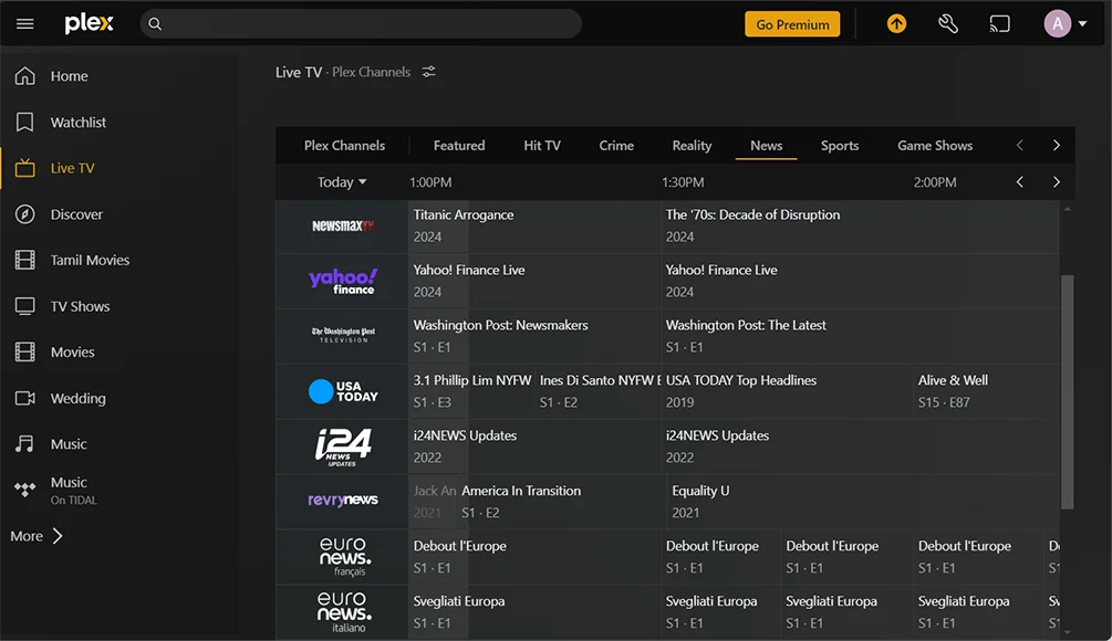 Plex IPTV