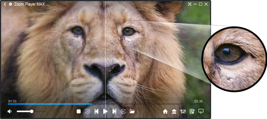 Using Video Super Resolution in Zoom Player