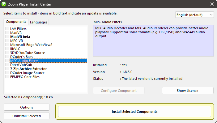 Zoom Player Install Center