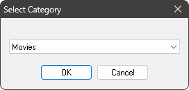 Zoom Player - Select Category