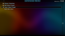 Extended Menu Fullscreen Navigation Screenshot