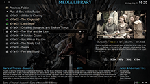 Media Library TV Jukebox Mode Fullscreen Navigation Screenshot