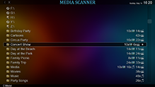 Media Scanner Fullscreen Navigation Screenshot