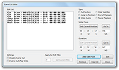 Scene Cut Editor Screenshot