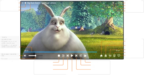 Zoom Player Main Interface : Modern